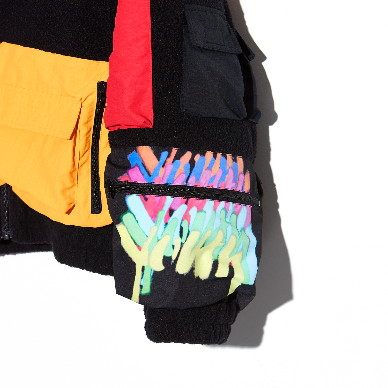 PMO FLEECE JACKET #1 BLACK > OUTERWEAR | peaceminusone