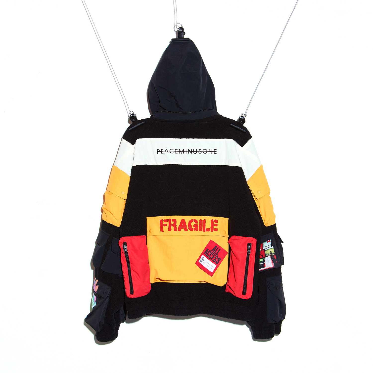 PMO FLEECE JACKET #1 BLACK > OUTERWEAR | peaceminusone